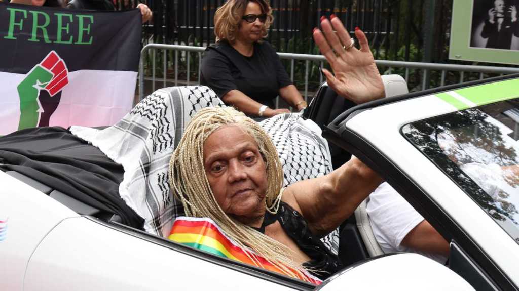 Miss Major Griffin-Gracy attends the 2024 NYC Pride March on June 30, 2024 in New York City.