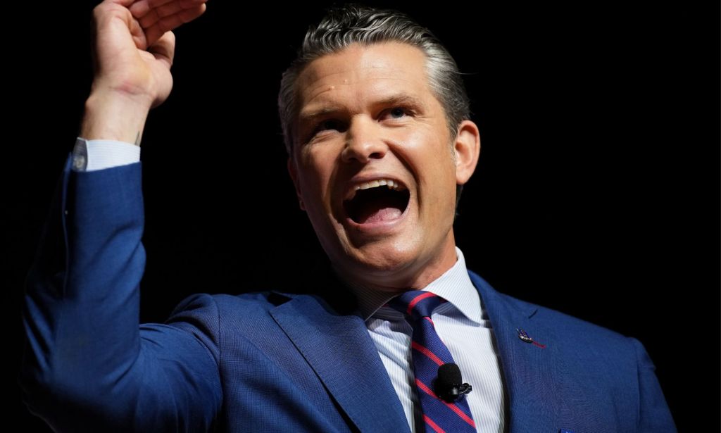Pete Hegseth, pictured.