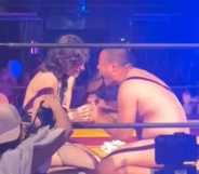 A TBoy Wrestling competitor surprised their partner by proposing.