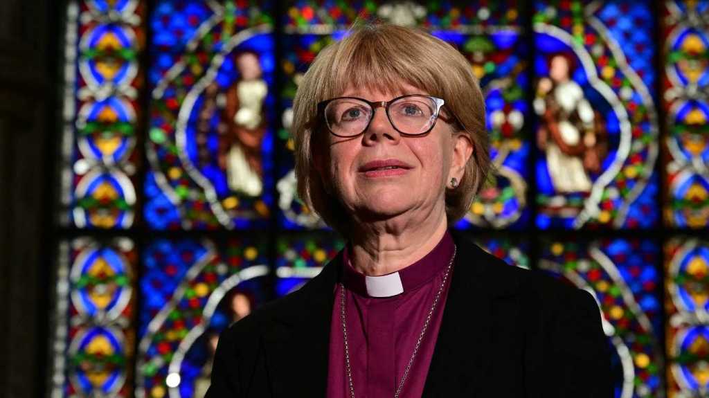 Britain's new Archbishop of Canterbury-designate, Sarah Mullally.