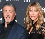Sylvester Stallone and Jennifer Flavin attend Netflix's "Sly" world premiere during the Toronto International Film Festival in 2023