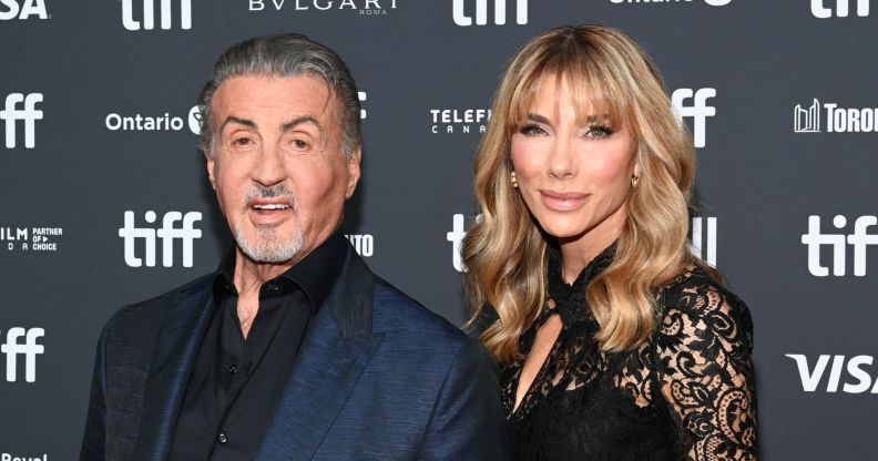 Sylvester Stallone and Jennifer Flavin attend Netflix's "Sly" world premiere during the Toronto International Film Festival in 2023