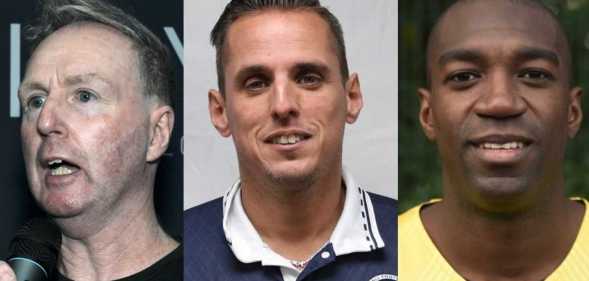 From left to right: Sean Daly, CEO of the Millwall Community Trust; Paul Loding, player-manager of the Millwall Romans; and Jay Catalano, captain and coach of the Millwall Romans.