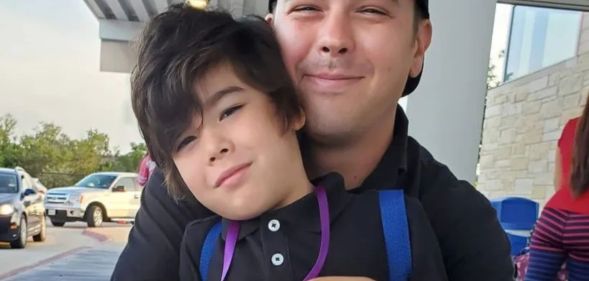 Jarod Adkison, pictured with his son.