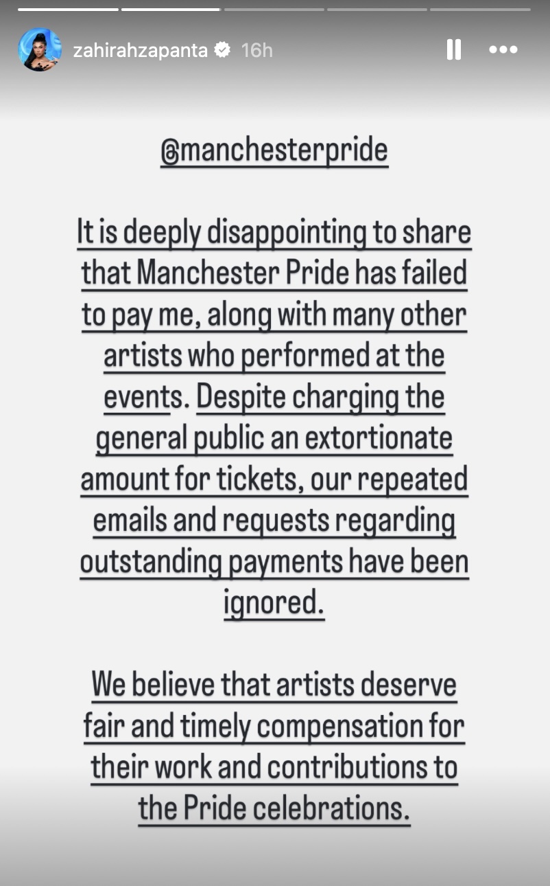 Drag Race star accuses Manchester Pride of failing to pay performers as administration fears grow