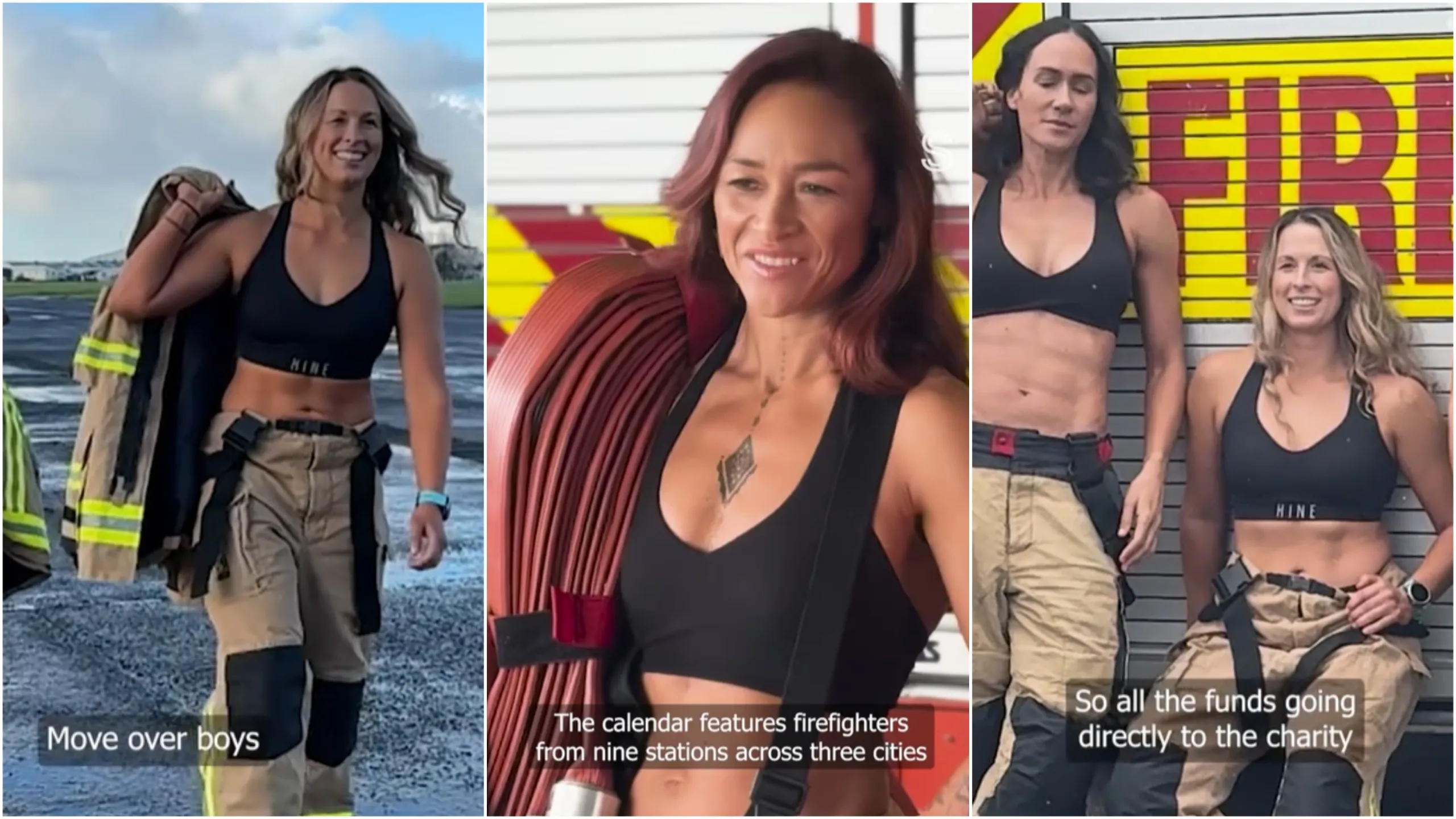 Sapphics are spiralling over New Zealand's first female firefighters' calendar