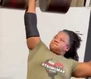 Strongwoman Andrea Thompson.