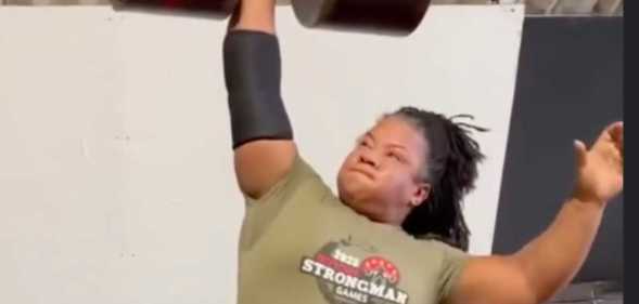 Strongwoman Andrea Thompson.
