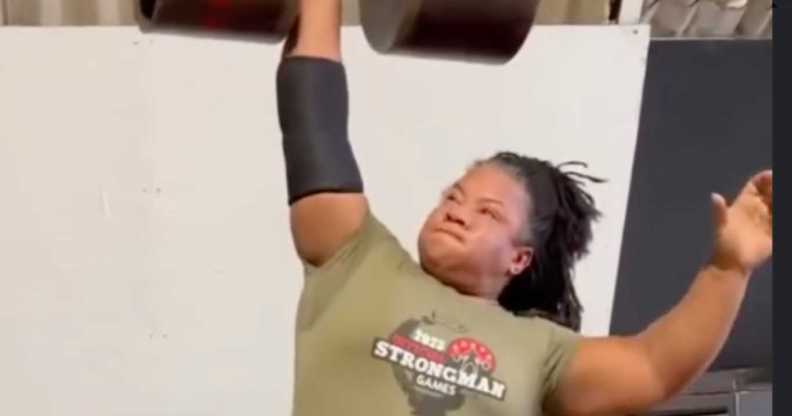 Strongwoman Andrea Thompson.