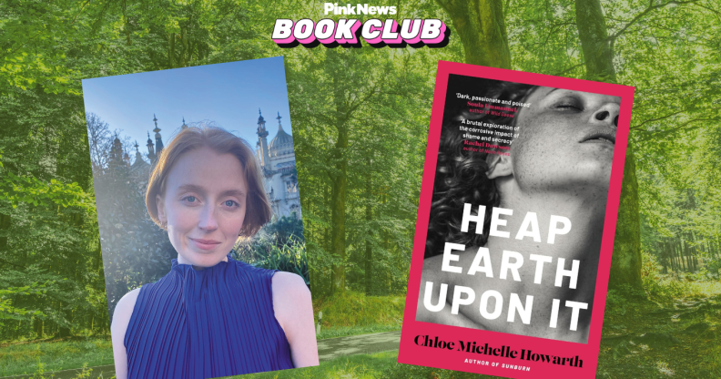 Heap Earth Upon It cover and an picture of Chloe Michelle Howart