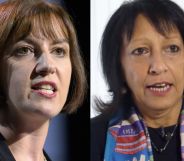 A split image of Kishwer Falkner and Bridget Phillipson.