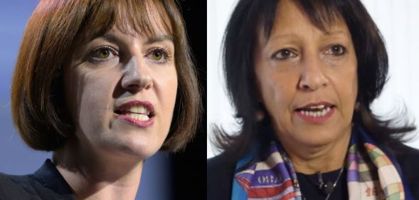 A split image of Kishwer Falkner and Bridget Phillipson.