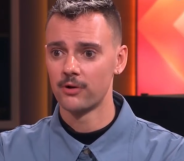 Drag Race UK star Crystal appeared on Sky News to discuss Remembrance Day. (Sky)