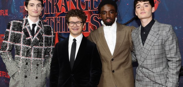 Finn Wolfhard, Gaten Matarazzo, Caleb McLaughlin, and Noah Schnapp