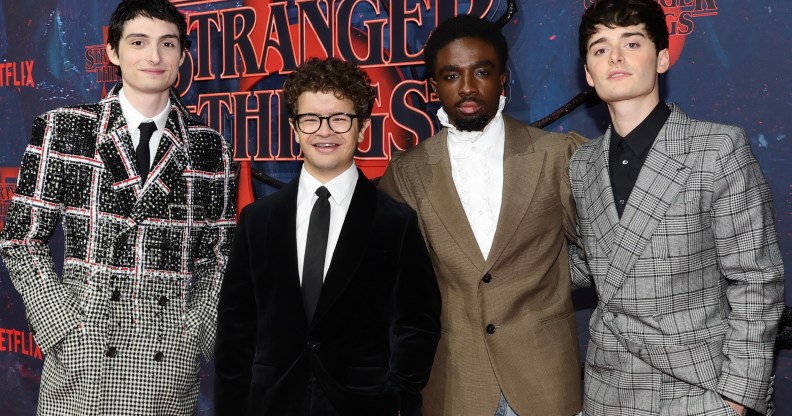 Finn Wolfhard, Gaten Matarazzo, Caleb McLaughlin, and Noah Schnapp
