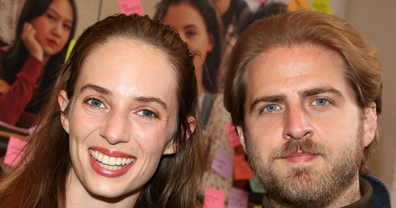 Maya Hawke and Christian Lee Hutson pose at the opening night of the new play "John Proctor is the Villain"