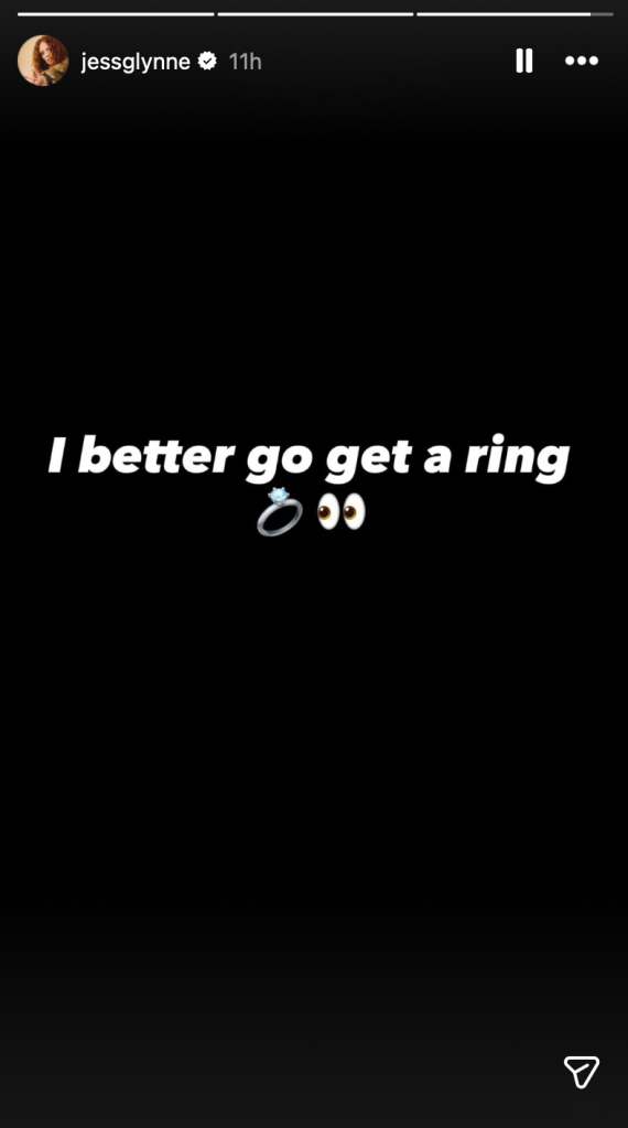 A proposal could soon be on the cards for Jess Glynne and Alex Scott. 