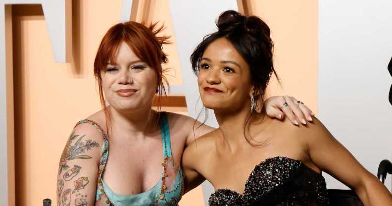 Lauren Brooks and Marissa Bode attend the 2025 Vanity Fair Oscar Party hosted by Radhika Jones at Wallis Annenberg Center for the Performing Arts on March 02, 2025 in Beverly Hills, California.