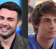 Jonathan Bennett present day and the actor as Aaron Samuels in 2004's Mean Girls film