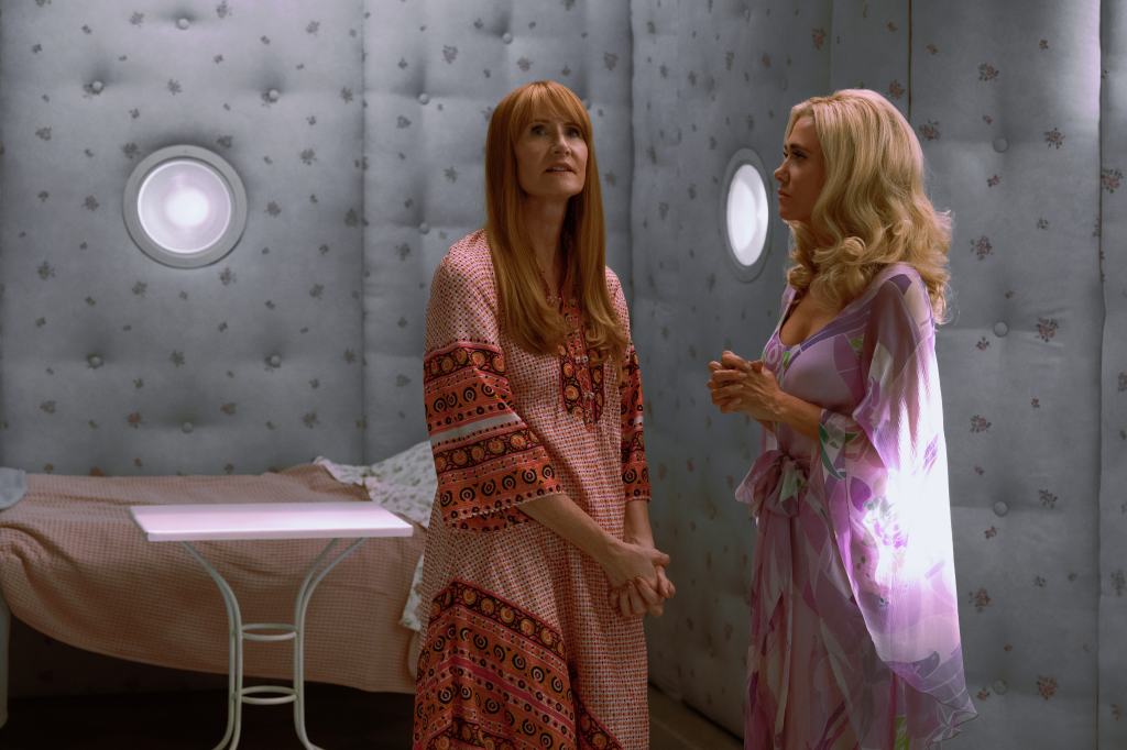 Palm Royale still: Laura Dern and Kristen Wiig