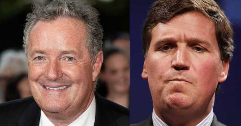 Piers Morgan and Tucker Carlson.