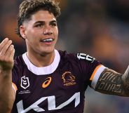 Reece Walsh during a rugby match.