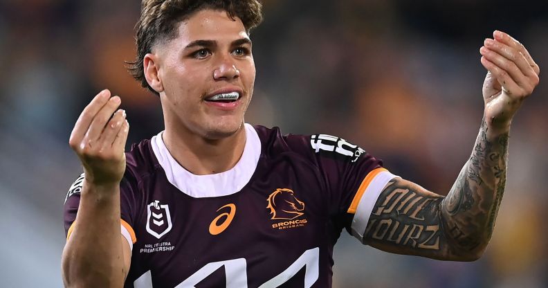 Reece Walsh during a rugby match.