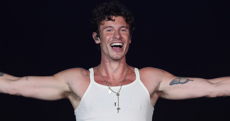 RIO DE JANEIRO, BRAZIL - SEPTEMBER 23: Shawn Mendes performs on Mundo Stage as part of the Rock In Rio Festival at Cidade do Rock on September 23, 2024 in Rio de Janeiro, Brazil. (Photo by Wagner Meier/Getty Images)