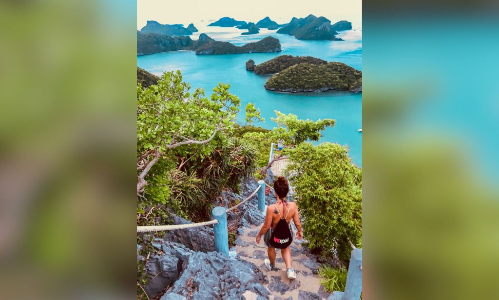 Person travelling in Thailand