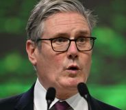 Keir Starmer, pictured at COP30.