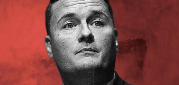 An edited picture of Wes Streeting.