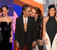 Alex Scott and Jess Glynne serving couple goals