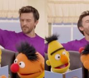Jonathan Bailey stopped by Sesame Street