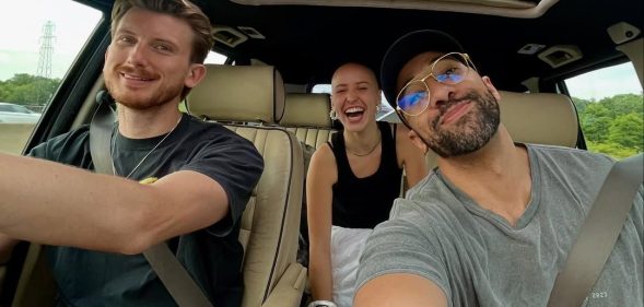 The Bake Off finalists; Tom, Jasmine, and Aaron.