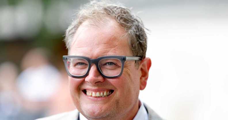 Alan Carr attends the wedding of Mel B and Rory McPhee at the OBE (Order of the British Empire) Chapel in St Paul's Cathedral on July 5, 2025 in London, England.