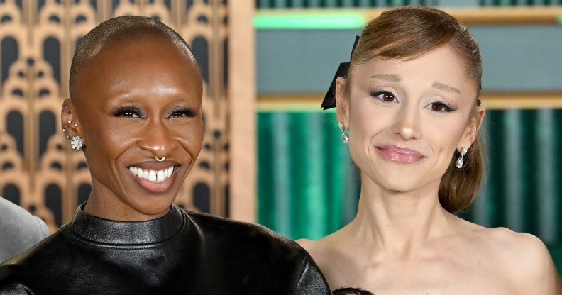 NEW YORK, NEW YORK - NOVEMBER 17: (L-R) Cynthia Erivo, Ariana Grande, Michelle Yeoh, and Marc E. Platt attend as Universal Pictures proudly presents the WICKED FOR GOOD US Premiere on November 17, 2025 in New York City. (Photo by Roy Rochlin/Getty Images for Universal Pictures)