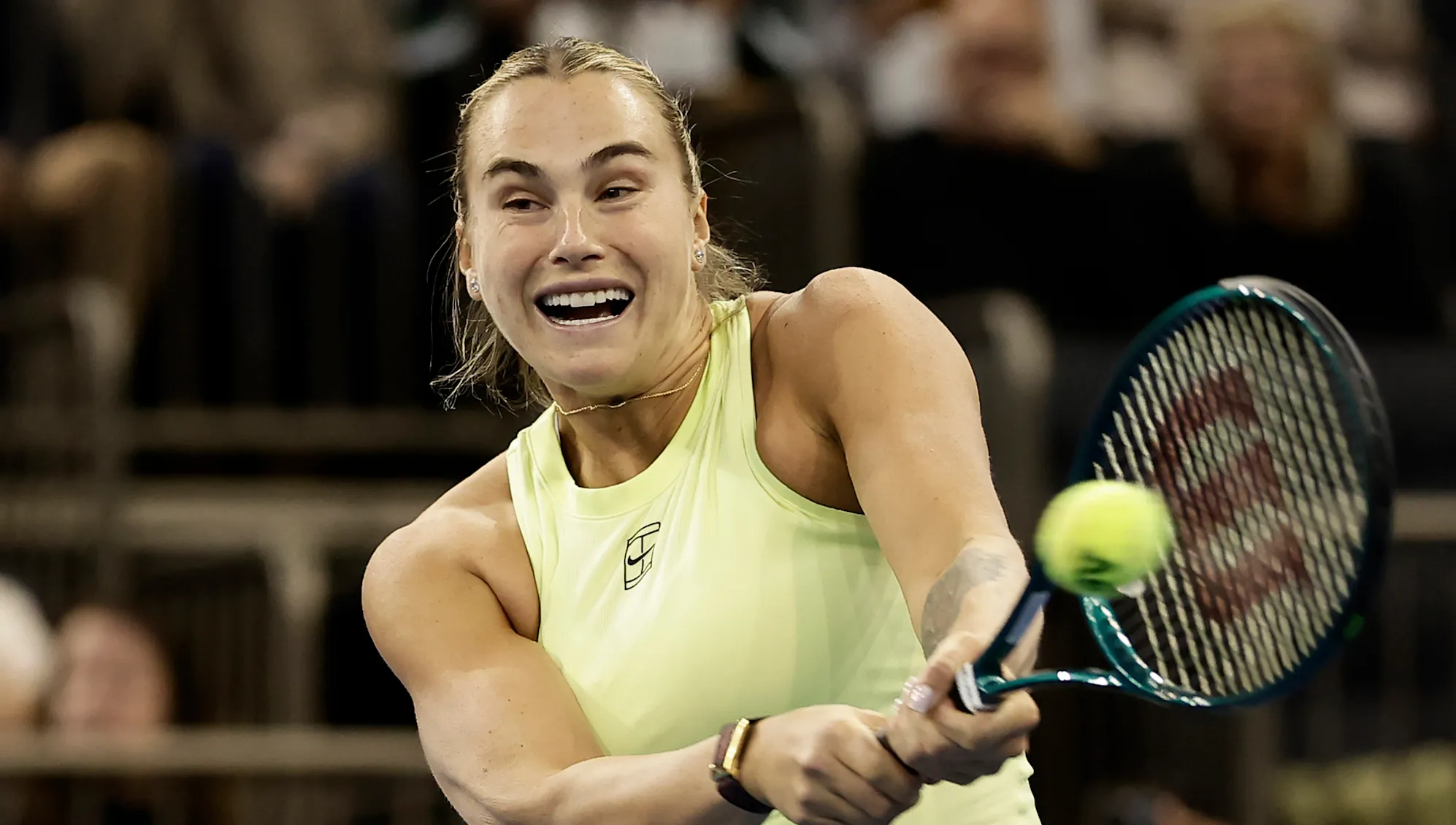 World No1 tennis player Aryna Sabalenka ‘doesn’t agree’ with trans athletes in women’s sport