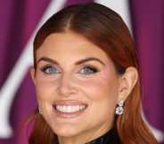 Ashley James attends the "All's Fair" London Premiere at Odeon Luxe Leicester Square on October 22, 2025 in London, England.