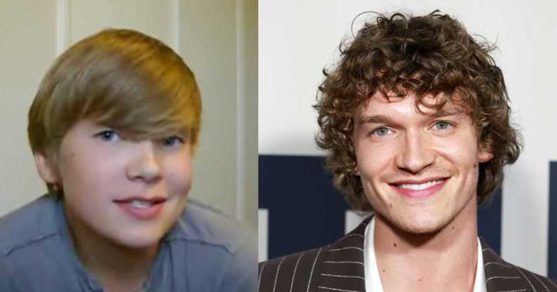 Connor Storrie has responded to a resurfaced video of himself at age 12 (left)