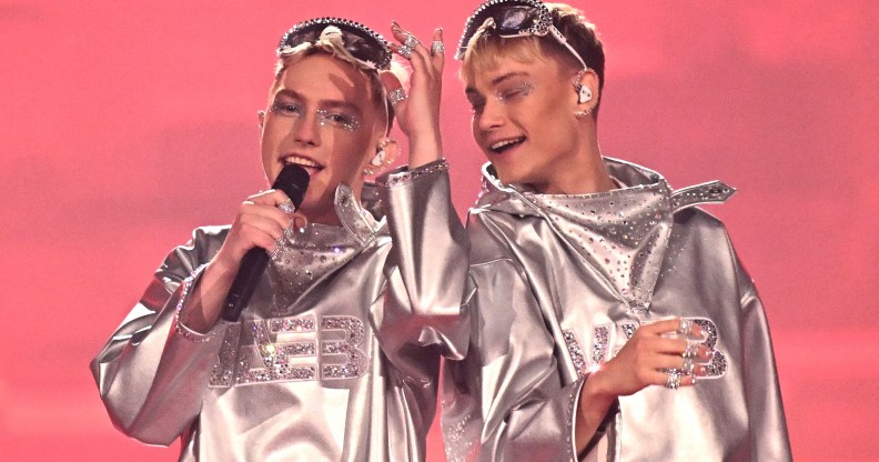 Vaeb representing Iceland at the 2025 Eurovision Song Contest
