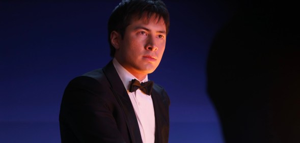 Hudson Williams as Shane Hollander in Heated Rivalry