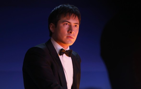 Hudson Williams as Shane Hollander in Heated Rivalry