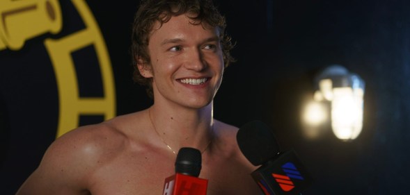 Connor Storrie as Ilya Rozanov in Heated Rivalry