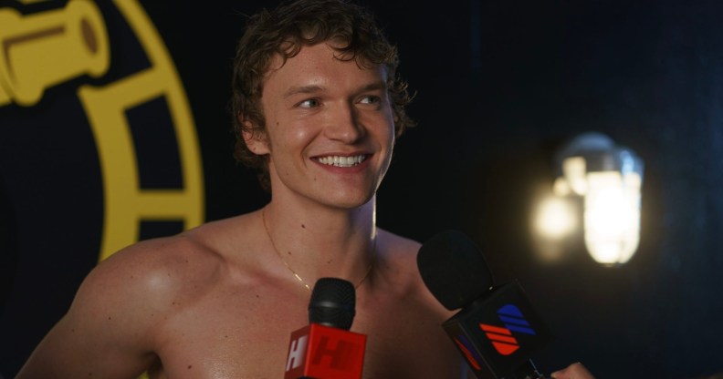 Connor Storrie as Ilya Rozanov in Heated Rivalry