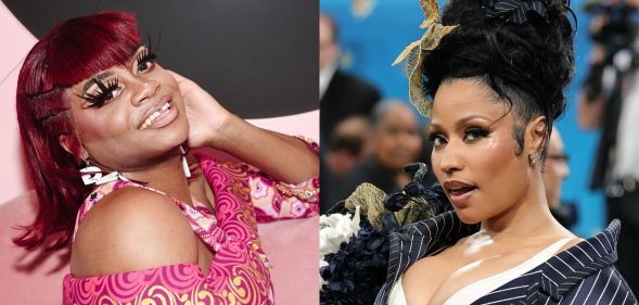 Heidi N Closet (left) and Nicki Minaj (right)