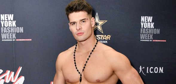 Malik Delgaty attends New York Fashion Week Powered By Art Hearts Fashion at The Ziegfeld Ballroom on February 10, 2022 in New York City. (