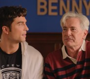 Overcompensating's Benito Skinner and Kyle MacLachlan.