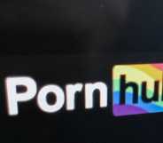 Illustration of the adult video website PornHub, France, June 3, 2025.