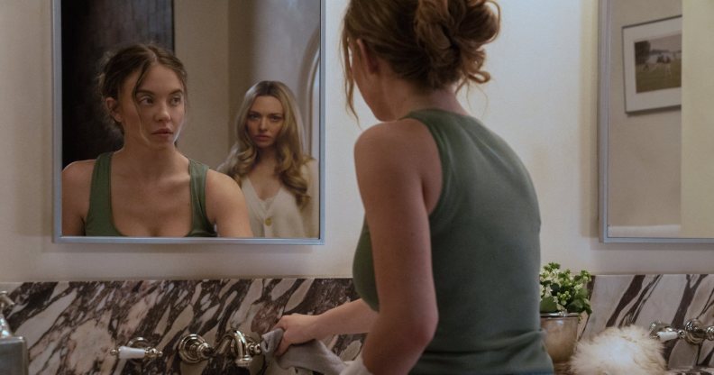 Sydney Sweeney and Amanda Seyfried in The Housemaid (Daniel McFadden/Lionsgate)