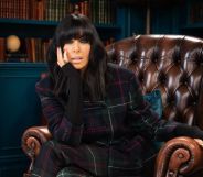 Claudia Winkleman in the Traitors castle.